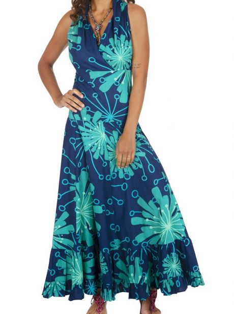 Robe longue colorée été