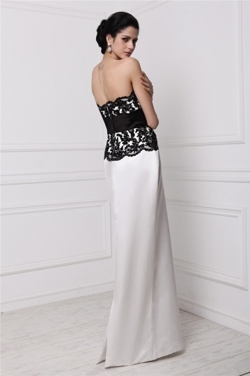 Robe longue droite blanche