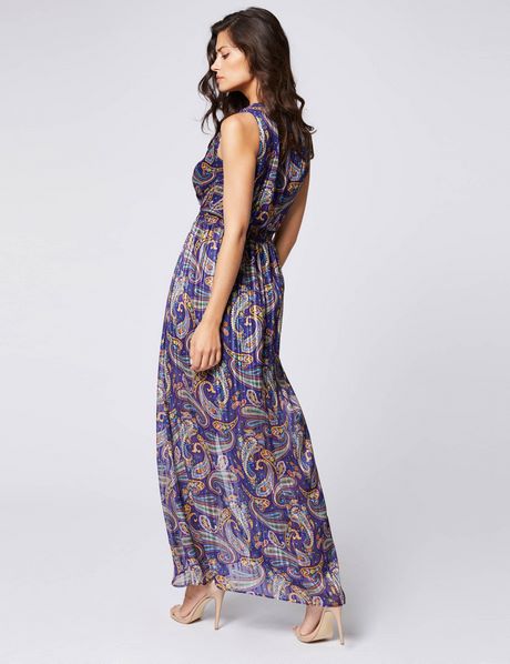 Robe longue imprimée femme