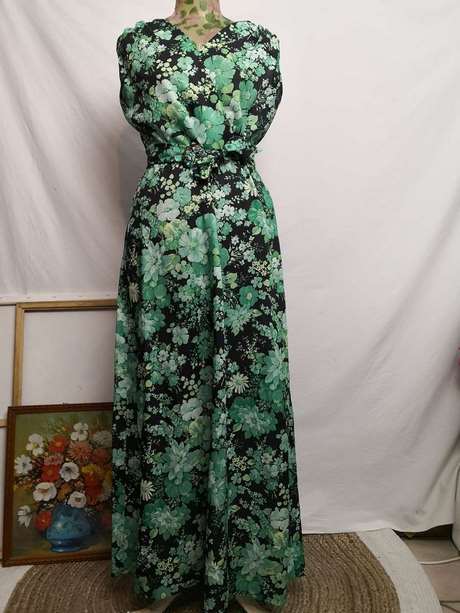 Robe maxi verte