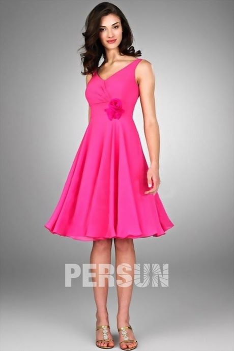 Robe noir et rose fushia