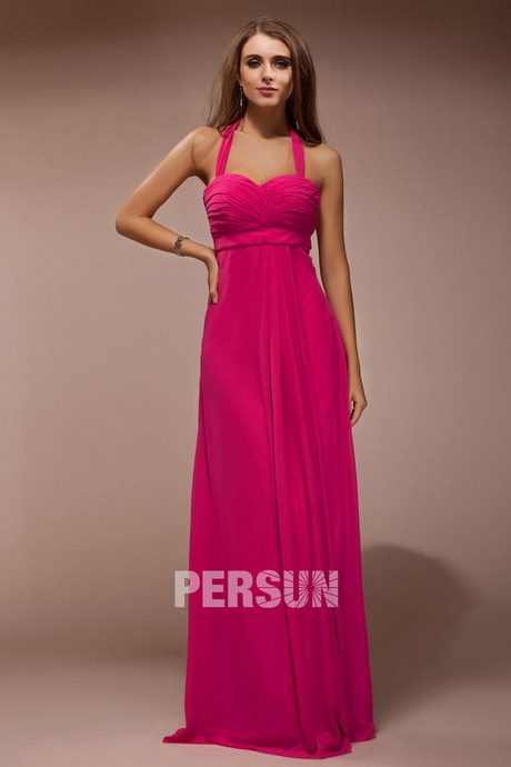 Robe noir et rose fushia