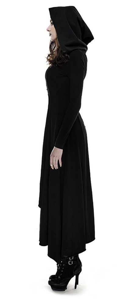 Robe noir manche longue simple