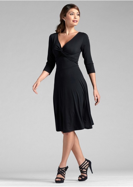 Robe noire cocktail femme