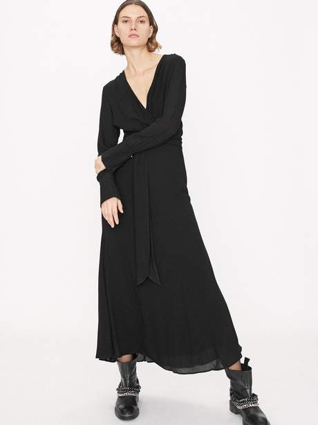 Robe noire longue de soirée