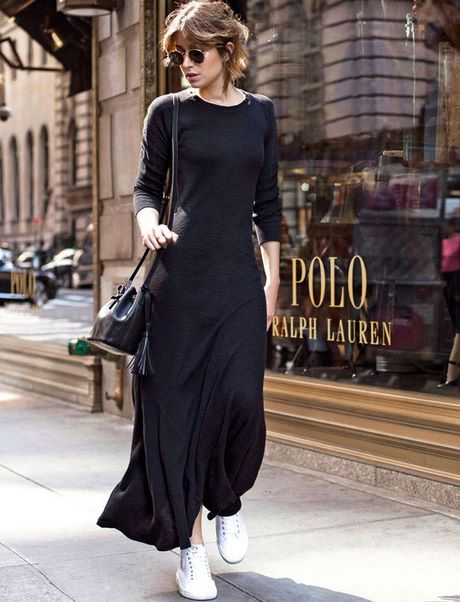 Robe noire longue hiver