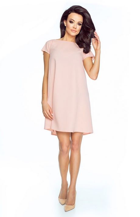 Robe rose manche courte