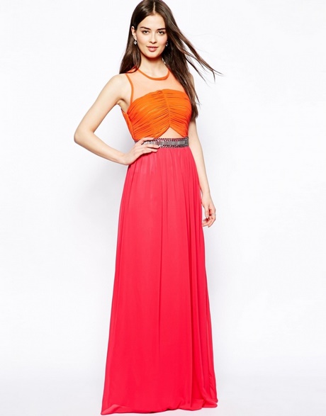 Robe rose orange