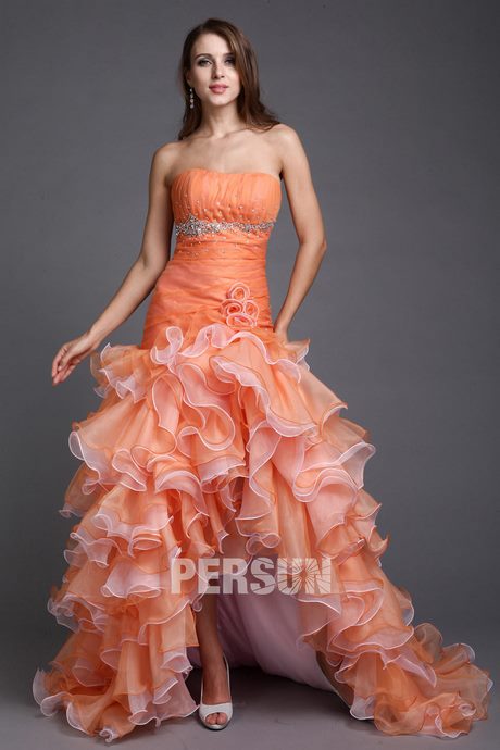 Robe rose orange