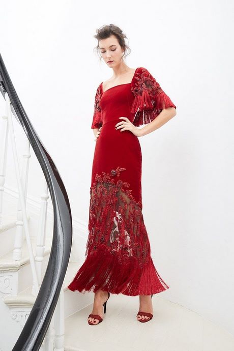 Robe rouge hiver 2020