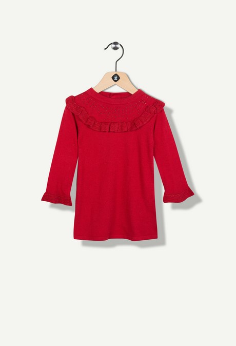 Robe tricot rouge