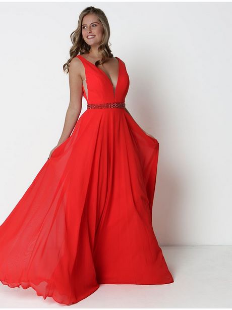 Rouge robe de soirée