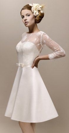 Courte robe de mariée