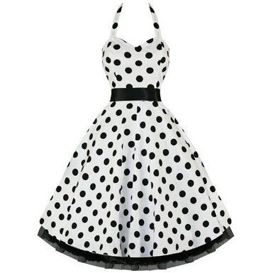 Robe a pois année 50