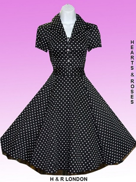 Robe a pois année 50