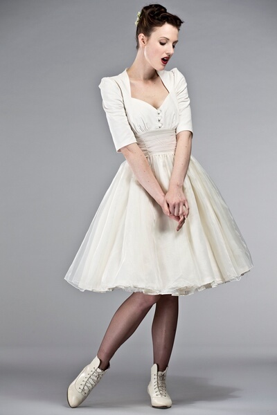 Robe année 50 blanche