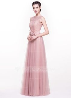 Robe asymétrique rose pale