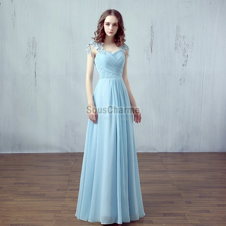 Robe bleu ciel femme