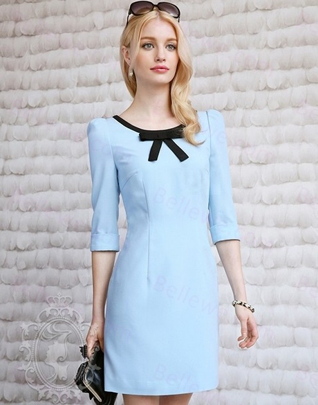 Robe bleu ciel femme