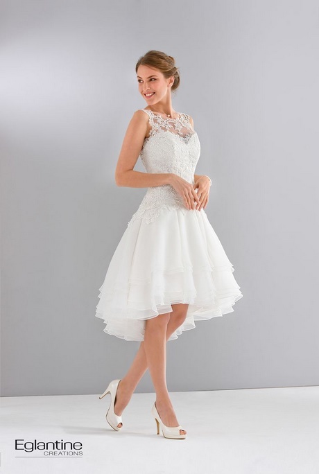 Robe bustier courte mariage