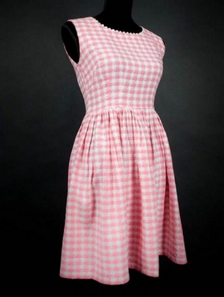 Robe carreaux vichy année 60