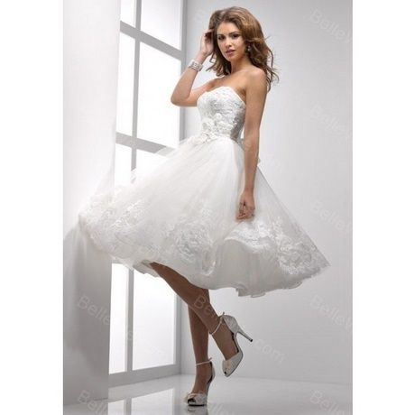 Robe courte blanche mariage