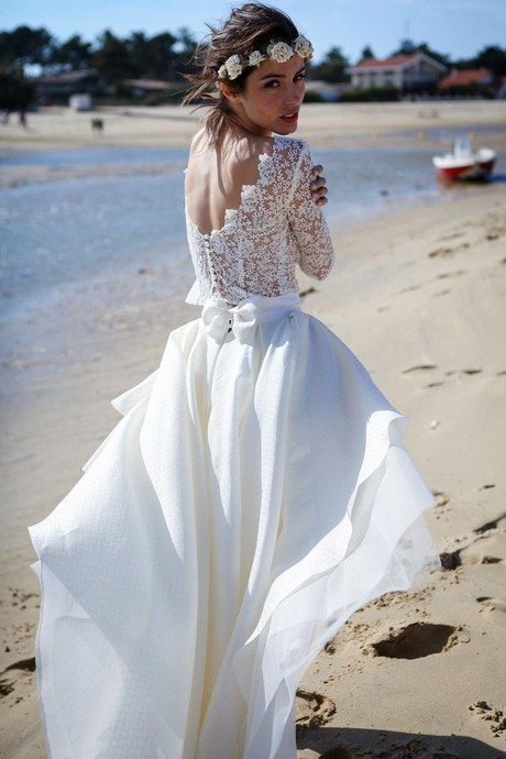 Robe de mariée asymétrique