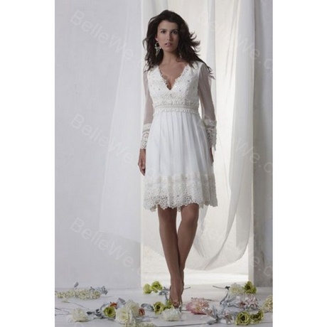 Robe de mariee courte blanche