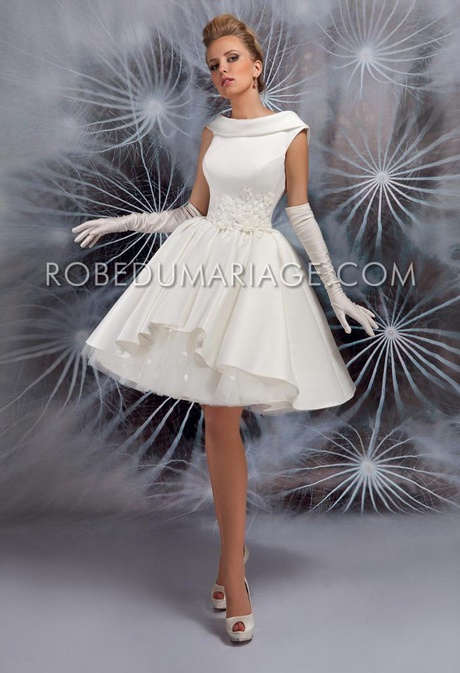 Robe de mariee courte blanche