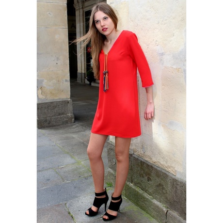 Robe fluide rouge