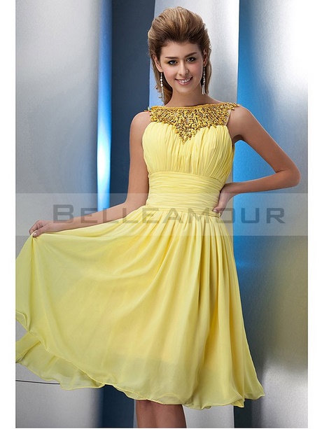 Robe grise et jaune