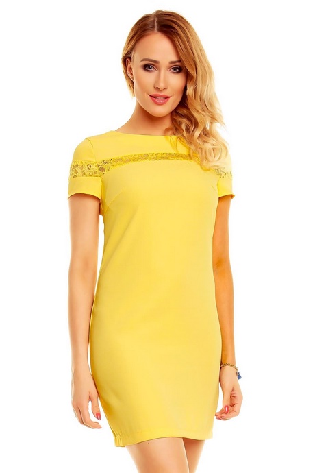 Robe jaune courte