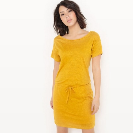 Robe jaune femme