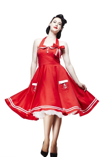 Robe pin up rétro 50s rockabilly