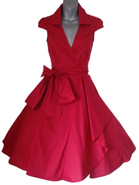 Robe rouge année 50