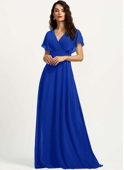 Robe bleu roi fille