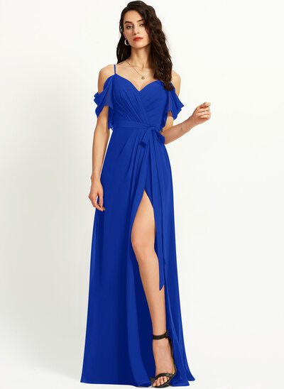 Robe bleu roi fille