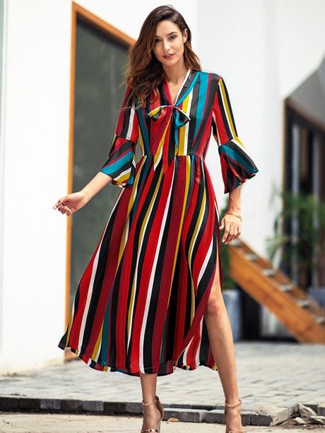 Robe colorée habillée