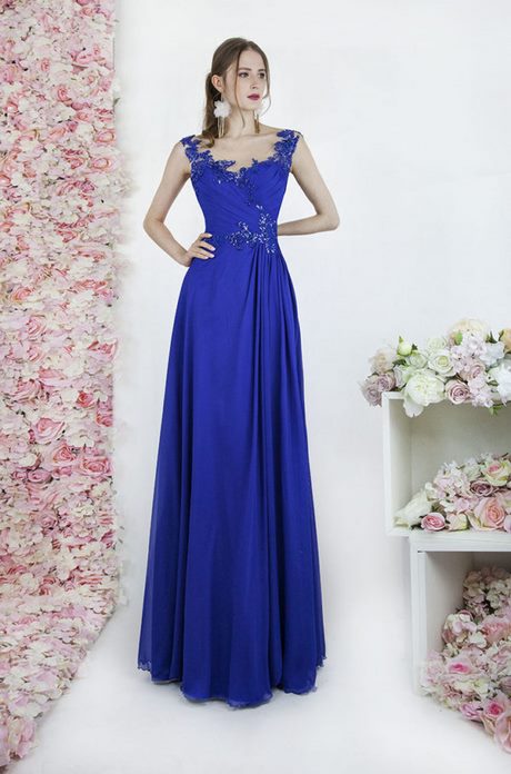 Robe de bal bleu royal