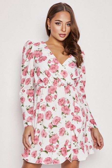 Robe rose blanche