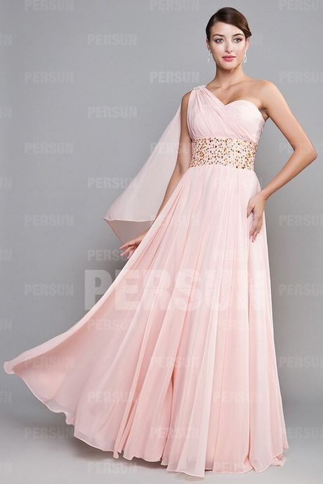 Robe rose pale et grise