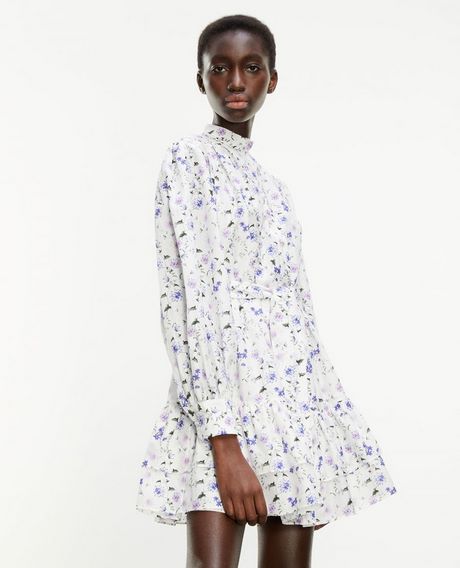 Robe ecru manche longue