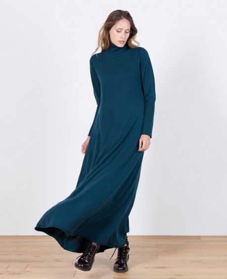 Robe laine manche longue