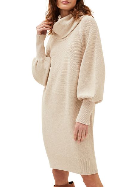 Robe pull col roulé