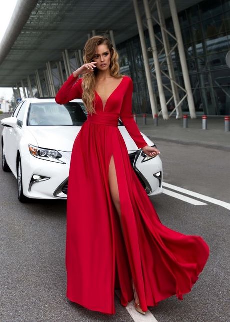 Robe rouge long