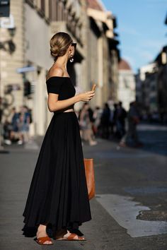 Robe longue noir été