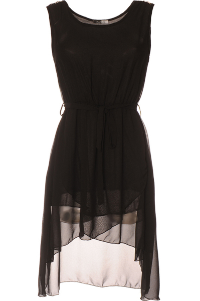 Robe noir voile