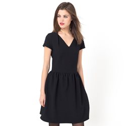 Robe noire manche courte