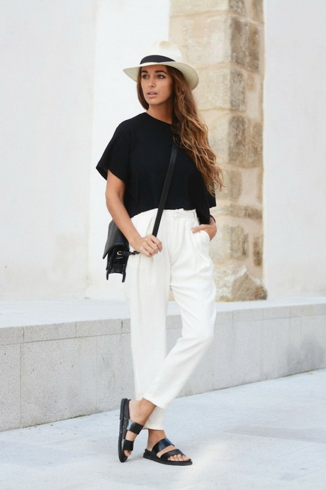 Tenue noire et blanc