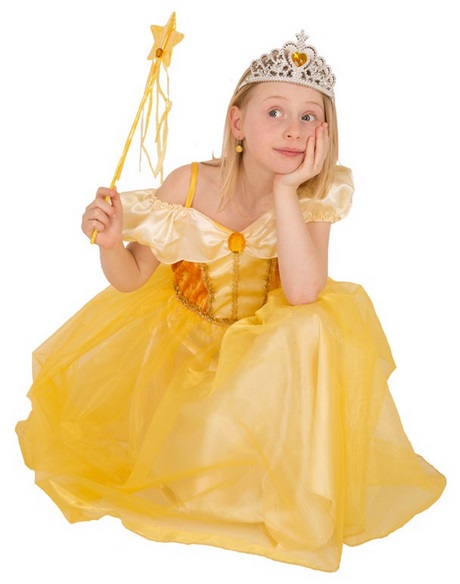 Princesse robe jaune